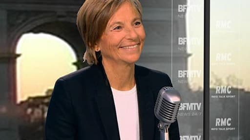 Marielle de Sarnez, directrice de campagne du candidat du Modem François Bayrou, ce vendredi sur RMC et BFMTV.