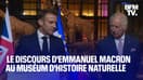 Le discours d'Emmanuel Macron devant le roi Charles III au Muséum d'Histoire naturelle 