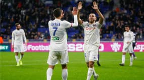 Martin Terrier et Rayan Cherki déjà très complices