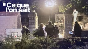 La police sur les lieux du meurtre d'Alain Orsoni, figure du nationalisme corse reconverti dans les affaires, le lundi 12 janvier 2026