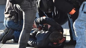 Une interpellation de police à Rennes, le 23 février 2019.