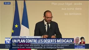 Edouard Philippe se dit contre l'obligation d'installer un médecin dans un désert médical
