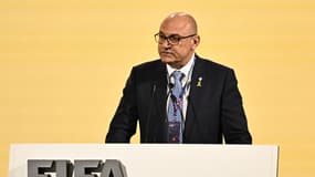 Shino Moshe Zuares lors d'un Congrès de la Fifa en mai 2024.