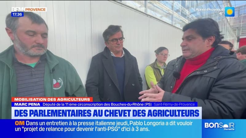 Saint-Rémy-de-Provence: des députés rencontrent des agriculteurs en colère