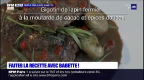 Paris à table avec Babette! Découvrez une recette au lapin à la moutarde de cacao à moins de 15 euros