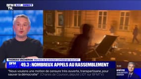 Thomas Vacheron (CGT): "Le gouvernement et la majorité ont mis le feu et sont entièrement responsables"