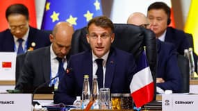 Emmanuel Macron à Johannesburg, en Afrique du Sud, pour le sommet du G20, le 22 novembre 2025.