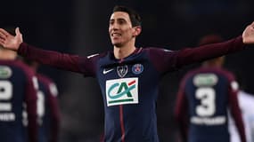 Angel Di Maria, auteur d'un doublé face à l'OM, mercredi soir en Coupe de France.
