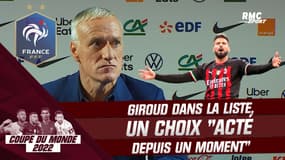Equipe de France : Giroud dans la liste, "c’était acté depuis un bon moment" selon Deschamps