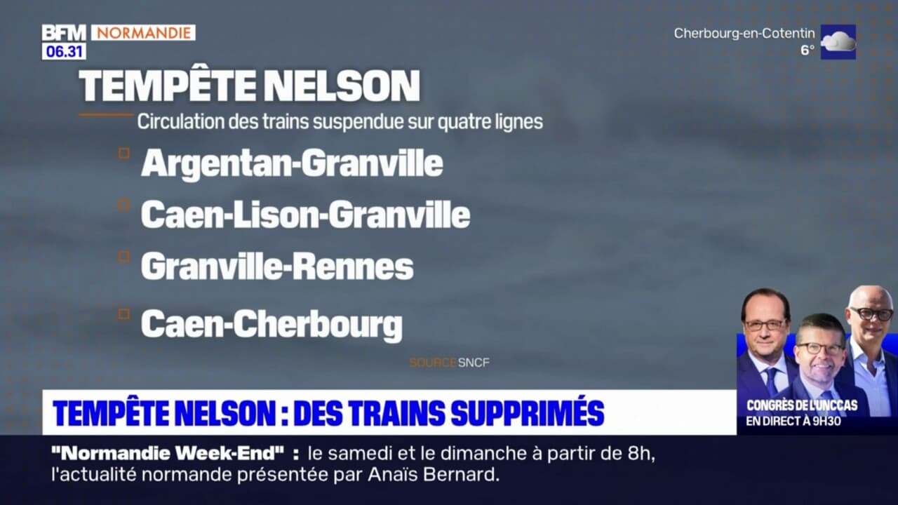 Tempête Nelson En Normandie: Plusieurs Lignes De Train Suspendues ...