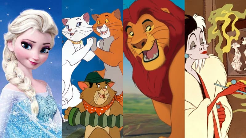 La Reine des Neiges, Les Aristochats, Le Roi Lion, Les 101 Dalmatiens ont marqué tout une génération d'enfants