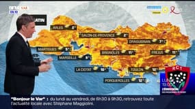 Météo Var: des nuages en matinée qui s'estomperont en majorité dans l'après-midi, jusqu'à 17 degrés à Toulon