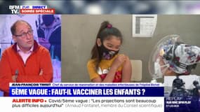 Covid-19: "Faire vacciner les enfants, et que ça les libère du masque entre 5 et 12 ans, serait un bénéfice extraordinaire", selon Jean-François Timsit