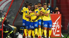 La joie des Sochaliens, vainqueurs à Dijon