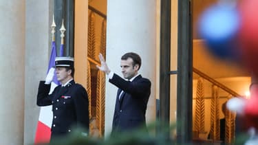 Emmanuel Macron à l'Elysée.