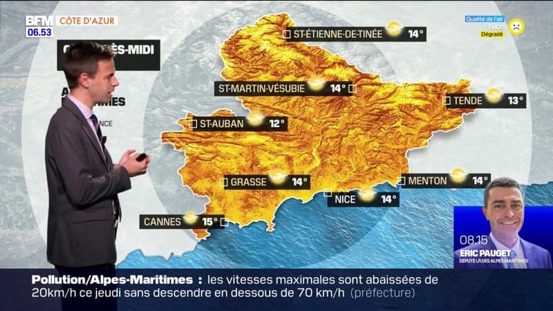 Météo Côte d’Azur: un ciel ensoleillé et des belles températures ce jeudi, 14°C à Nice