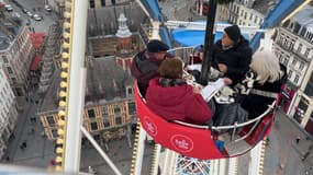 Quatre personnes ont remporté un repas gastronomique à déguster dans la Grande roue, à Lille