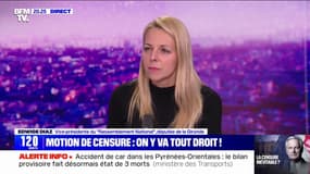 Edwige Diaz (RN): "Le gouvernement prend le chemin de la censure, mais il est encore temps de revenir sur sa position"