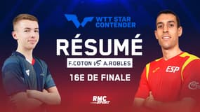Résumé : Flavien Coton pourra-t-il se transcender face à Alvaro Robles ? (WTT Star Contender Chennai)