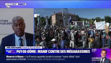 Mégabassines: "Nous avons une manifestation qui s'est passée dans de bonnes conditions" annonce le préfet du Puy-de-Dôme