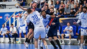 Luc Steins lors de PSG-Szeged le 3 avril 2025