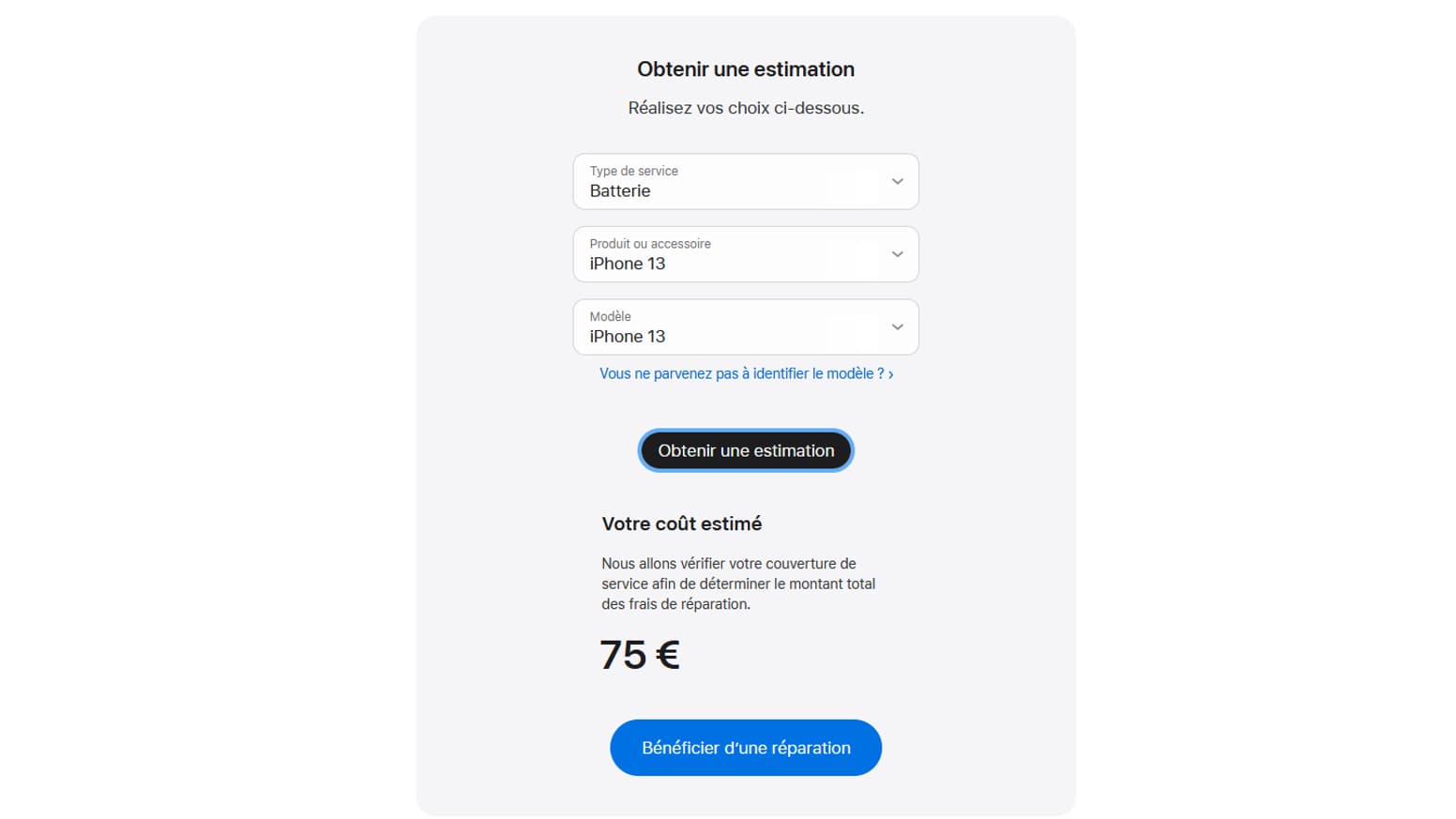 Le coût de remplacement d'une batterie sur l'iPhone 13 Le coût de remplacement d'une batterie sur l'iPhone 13