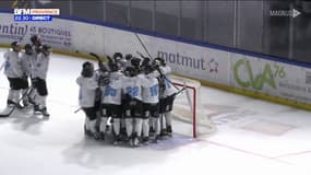 Ligue Magnus: au bout d'un match fou, les Spartiates de Marseille battent les Dragons de Rouen