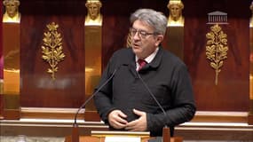 Jean-Luc Mélenchon le 3 janvier 2022 à l'Assemblée nationale.