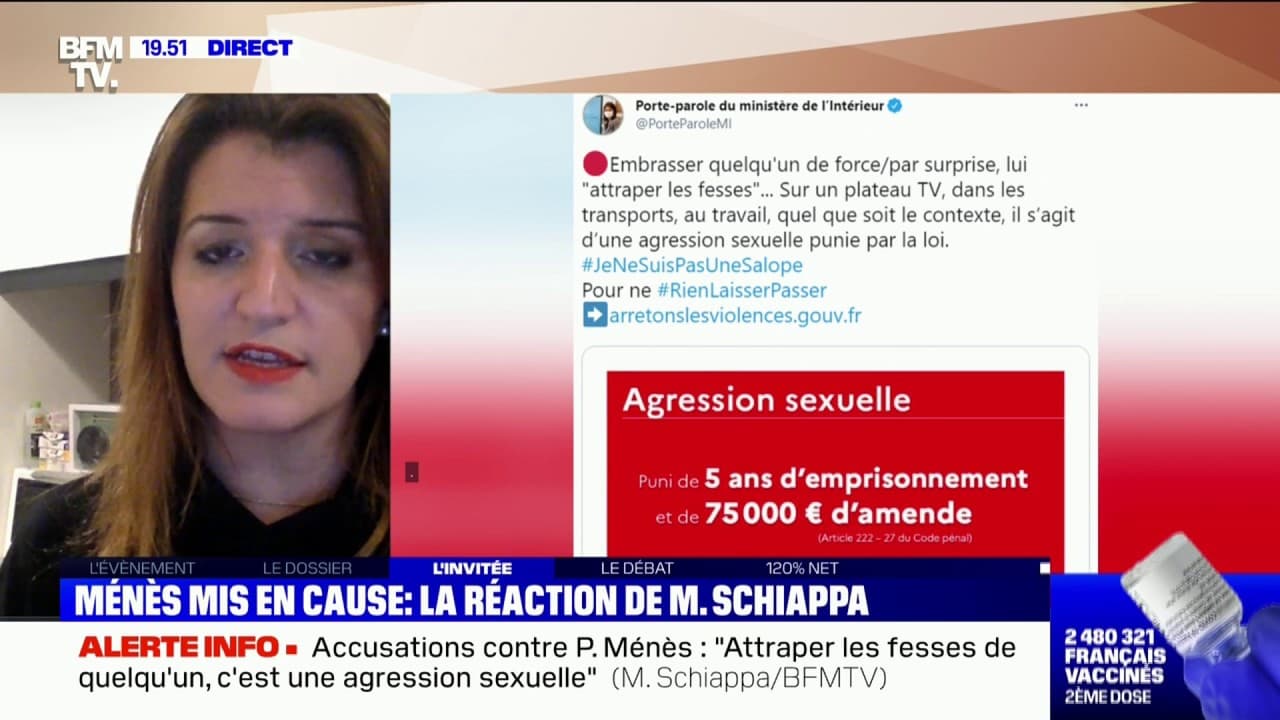 Marlène Schiappa: "Les images avec Pierre Ménès qui embrasse de force une journaliste, je les ...