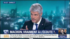"Il faut augmenter le temps de travail dans l'administration", suggère Laurent Wauquiez