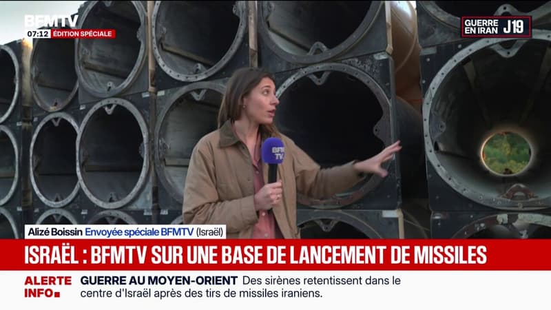 Guerre au Moyen-Orient: BFMTV au cœur d'une base de lancement de missiles israéliens
