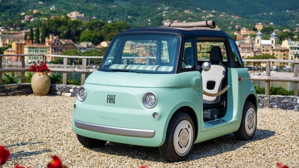 Fiat a dévoilé le nom et la première photo de sa nouvelle offre de mobilité urbaine durable : la Fiat Topolino.