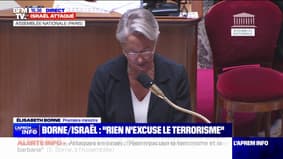 Israël: pour Élisabeth Borne, "nous sommes face à une attaque terroriste commise par un groupe terroriste, le Hamas" 