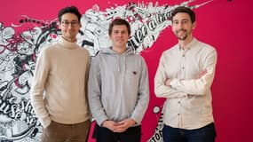 Les cofondateurs de Yespark, Thibault Chary, Guillaume Wrobel et Charles Pfister.