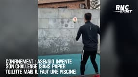 Confinement : Asensio invente son challenge (sans papier toilette mais il faut une piscine)