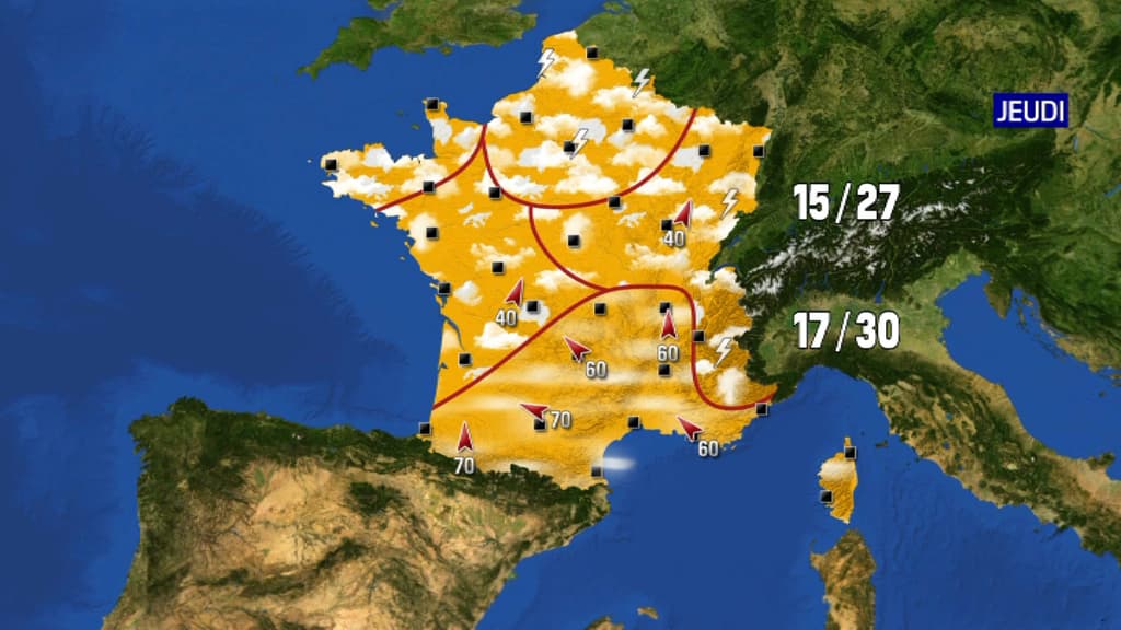 Prévisions météo du jeudi 19 mai 2022 Prévisions météo du jeudi 19 mai 2022