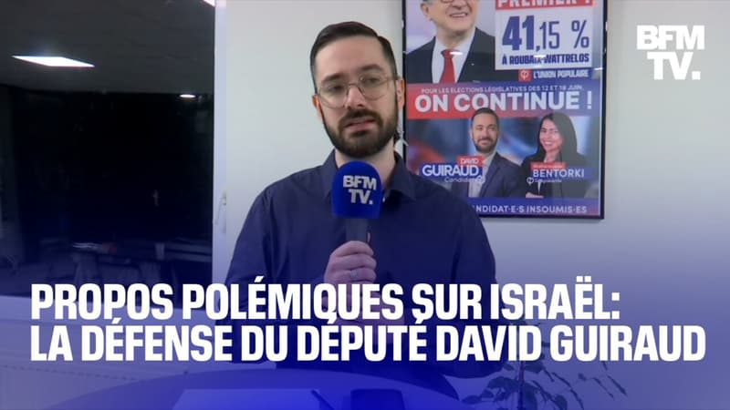Propos polémiques sur Israël: la défense du député insoumis Davod Guiraud