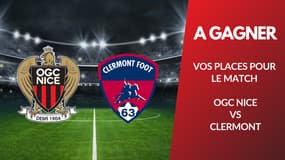 A gagner : vos places pour le match OGC Nice vs Clermont Foot 63
