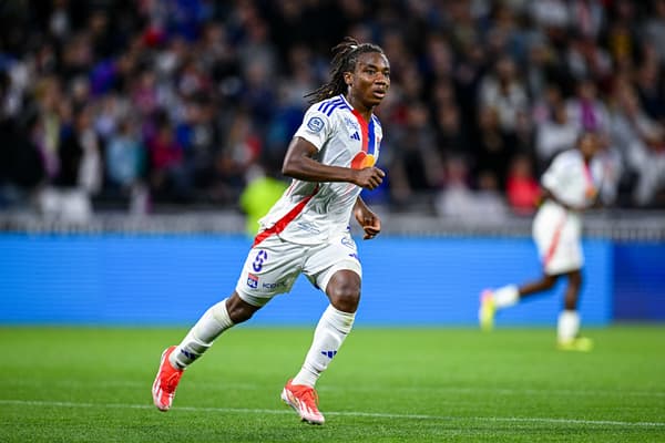 Melchie Dumornay avec l'OL face au PSG, le 17 mai 2024.