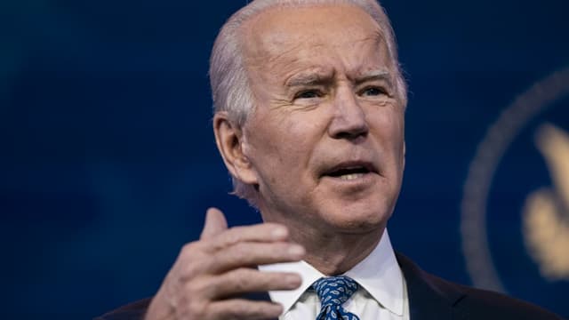 Le président américain élu Joe Biden, le 22 décembre 2020 à Wilmington