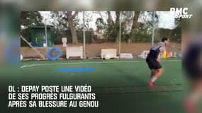 OL : Depay poste une vidéo de ses progrès fulgurants après sa blessure au genou