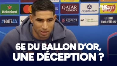 Ballon d'Or : "Ce n'est pas une déception" assure Hakimi, 6e