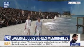 Une fusée, une forêt ou une plage au Grand Palais: les défilés mémorables de Karl Lagerfeld 