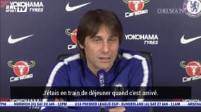 Chelsea : La voiture de Conte détruite par un bloc de verre