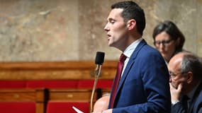 Le député (LR) de la 9e circonscription du Rhône Alexandre Portier à l'Assemblée nationale (Paris) le 16 mai 2023.