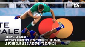 Rugby-Mondial : Succès de l'Irlande et matches reportés, le point sur les classements