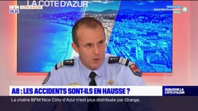 A8: le patron des gendarmes des Alpes-Maritimes affirme que les accidents sont "en baisse"