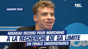 Natation/NCAA : "Je ne savais pas vraiment quelle était ma limite", réagit Marchand après un nouveau record