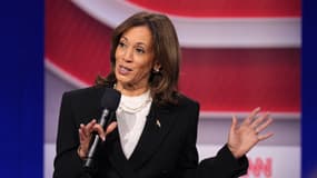 Kamala Harris, candidate démocrate à la présidentielle américaine, le 23 octobre 2024 en Pennsylvanie 