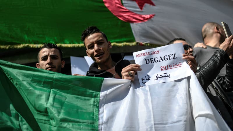 Manifestation pour la démission d'Abdelaziz Bouteflika à Paris, le 31 mars 2019